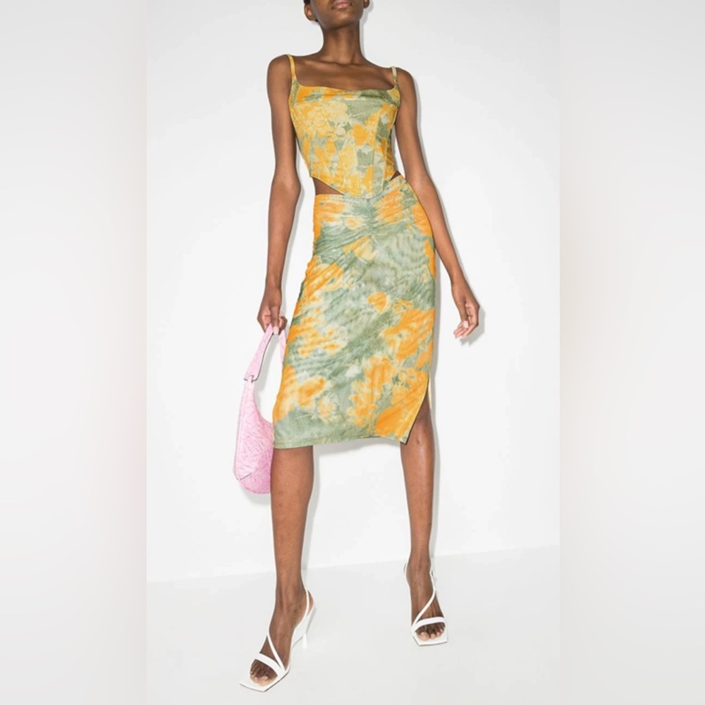 Miaou Preston floral-print midi skirt - Size XS